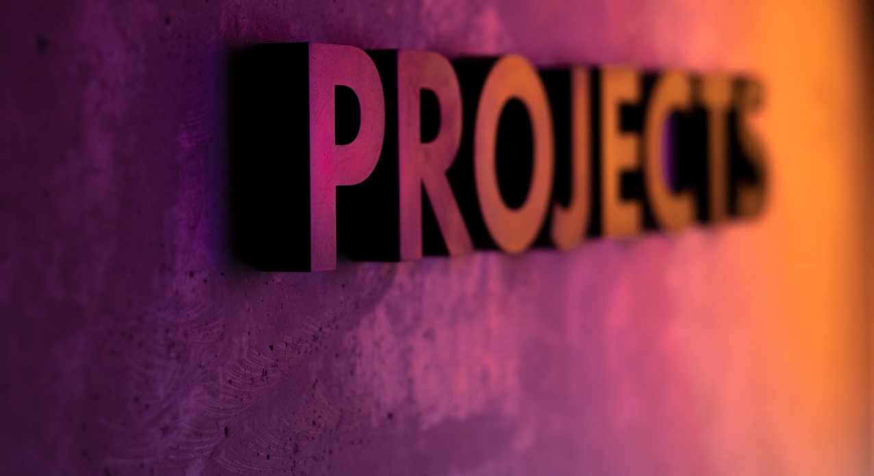 La palabra Project en 3D