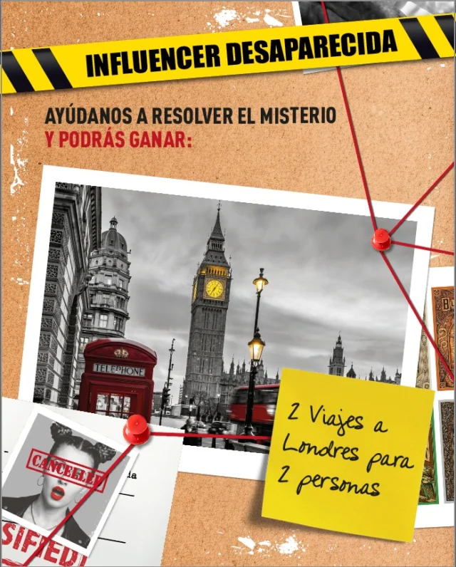 La verdad está ahí dentro.
Y los premios también.

Resuelve el caso de Nala Richita y podrás optar a ganar:
✈️ 2 viajes a Londres para 2 personas
🔐 Escape Rooms para 4 personas
📚 Lotes de novelas de misterio de Blackie Books

Observa. Analiza. Sospecha de todo y demuestra que sabes llegar más lejos que los demás.

📌 ¿Serás capaz de resolver el caso? Descúbrelo en el link de nuestra BIO.

#eserp #businessschool #nalarichita #influencerdesaparecida