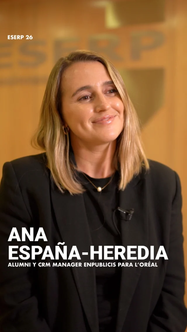 Ana España-Heredia, alumni del Grado en Marketing de eserp y CRM Manager en Publicis para L’Oréal, comparte cómo comenzó su camino profesional, por qué decidió estudiar en eserp y qué papel tuvo la escuela en su desarrollo. 🎓

También nos cuenta qué aprendizajes de esa etapa sigue aplicando hoy en su trabajo y cómo ha evolucionado desde que salió de las aulas.

Porque estudiar marketing no es solo aprender conceptos: es adquirir herramientas que te acompañan durante toda tu carrera. 🚀

#eserp #businessschool #marketing #alumni #crm
